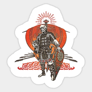 Viking armored fighter Sticker